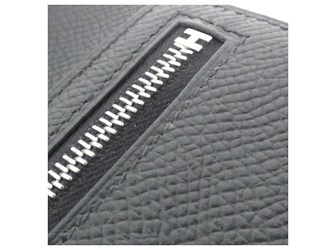 Hermès Cartera compacta Hermes New H Passant Negro - vista 8