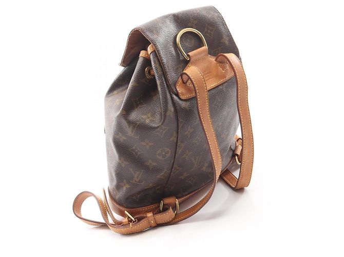 Zaino/Borsa Louis Vuitton Montsouris MM Marrone - vista 2