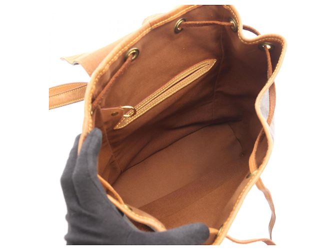 Zaino/Borsa Louis Vuitton Montsouris MM Marrone - vista 3