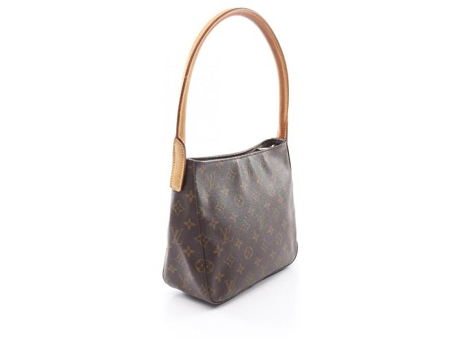 Borsa a Spalla Louis Vuitton Looping MM Monogram Marrone - vista 2