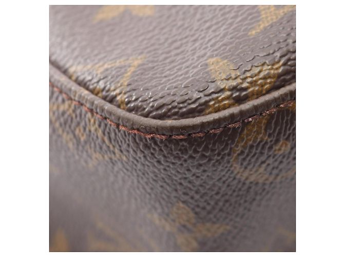 Borsa a Spalla Louis Vuitton Looping MM Monogram Marrone - vista 8