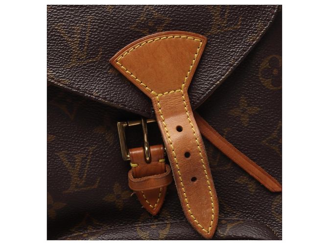 Zaino/Borsa Louis Vuitton Montsouris MM Monogram Marrone - vista 13