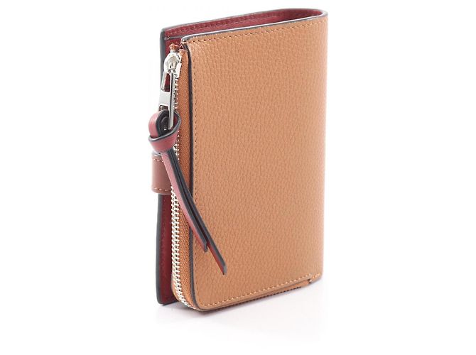 Loewe Slim Zip Bifold Portemonnaie Braun Rot - Ansicht 2
