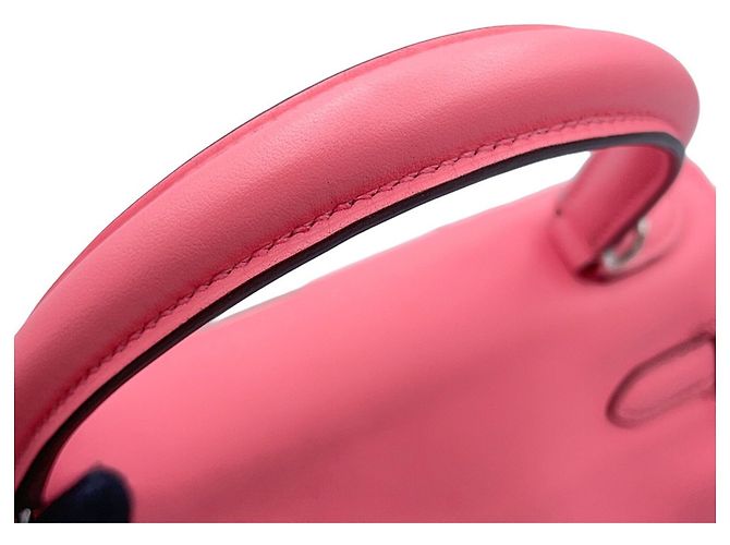 Hermès Borsa Hermes Kelly 25 in Rose Azalee Rosa - vista 11