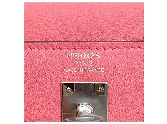Hermès Borsa Hermes Kelly 25 in Rose Azalee Rosa - vista 14