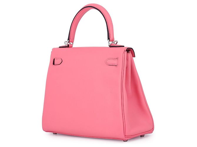 Hermès Borsa Hermes Kelly 25 in Rose Azalee Rosa - vista 2