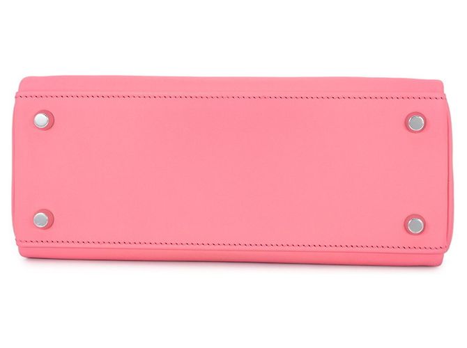 Hermès Borsa Hermes Kelly 25 in Rose Azalee Rosa - vista 3