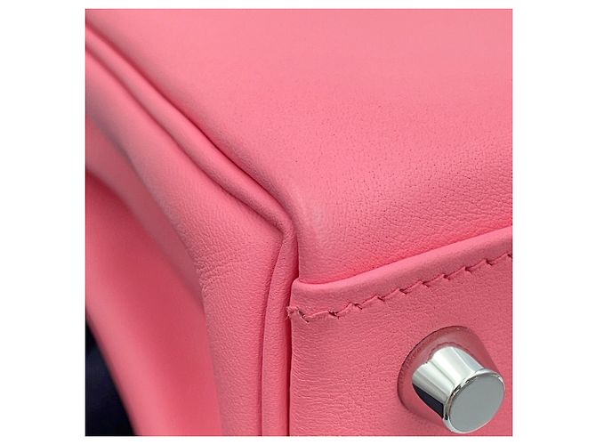 Hermès Borsa Hermes Kelly 25 in Rose Azalee Rosa - vista 8