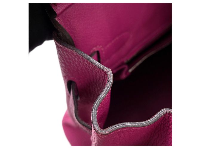 Hermès Borsa Hermes Birkin 30 in Rose Purple Porpora - vista 10