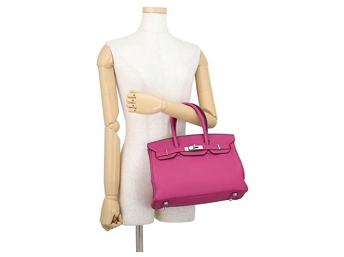 Hermès Borsa Hermes Birkin 30 in Rose Purple Porpora - vista 4
