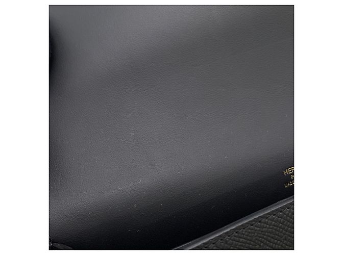 Hermès Sac à bandoulière Hermes Geta en cuir Epsom noir - vue 7