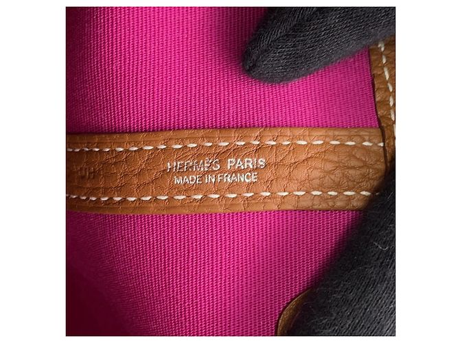 Hermès Borsa Tote Hermes Garden TPM Verso D'oro - vista 11