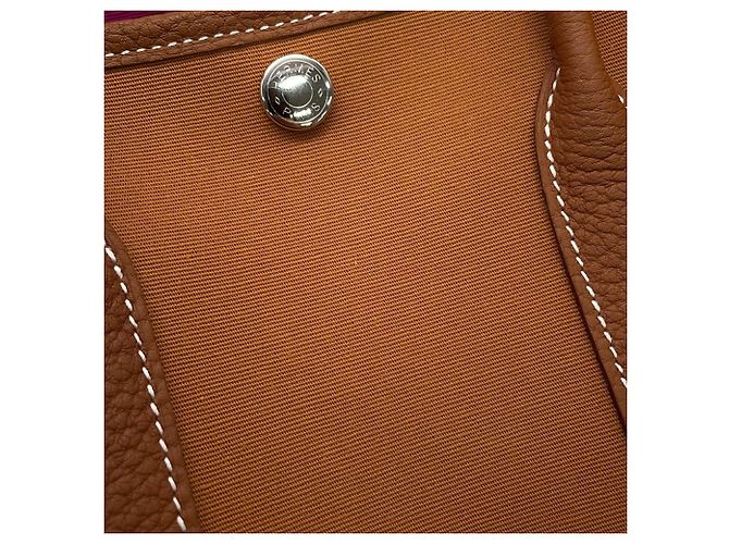 Hermès Borsa Tote Hermes Garden TPM Verso D'oro - vista 7