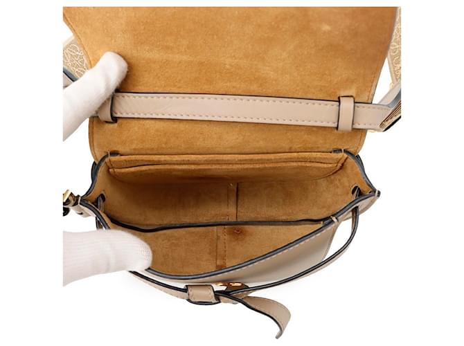 Borsa a Spalla Loewe Gate Dual Mini Sabbia - vista 6