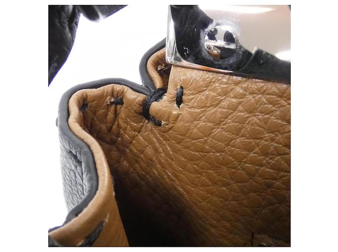 Borsa a mano Fendi Selleria Peekaboo Mini Nero - vista 6