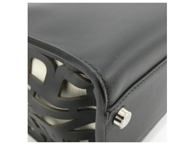 Borsa Fendi Peekaboo X-Lite Nero Bianco - vista 3