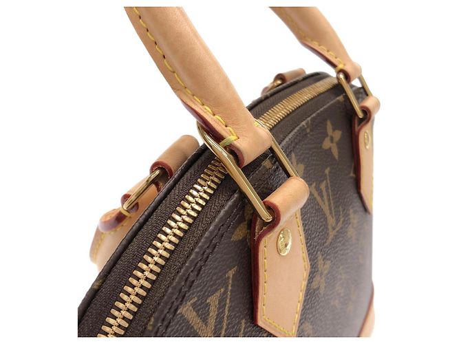 Borsa Louis Vuitton Monogram Alma BB Marrone - vista 7