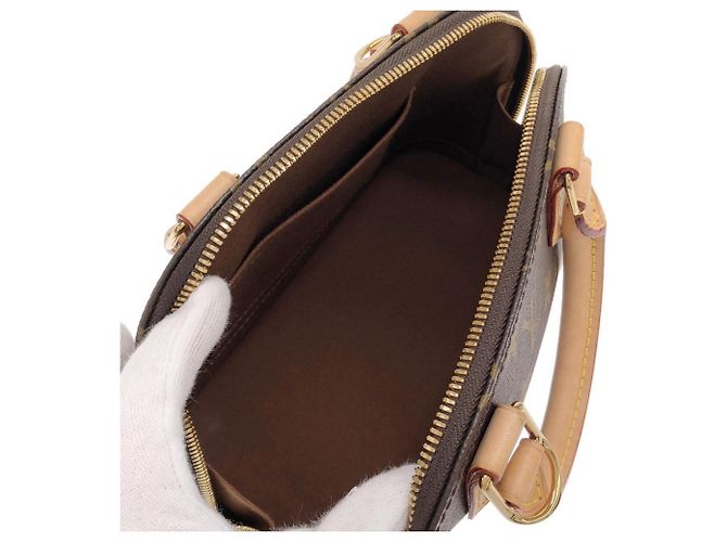 Borsa Louis Vuitton Monogram Alma BB Marrone - vista 8