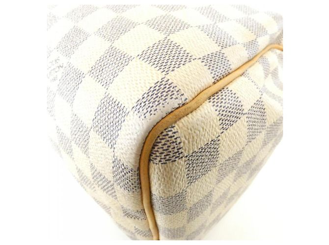 Borsa Boston Louis Vuitton Damier Azur Speedy 30cm Blu - vista 2