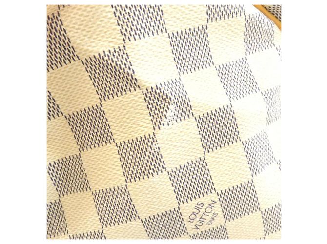 Borsa Boston Louis Vuitton Damier Azur Speedy 30cm Blu - vista 3