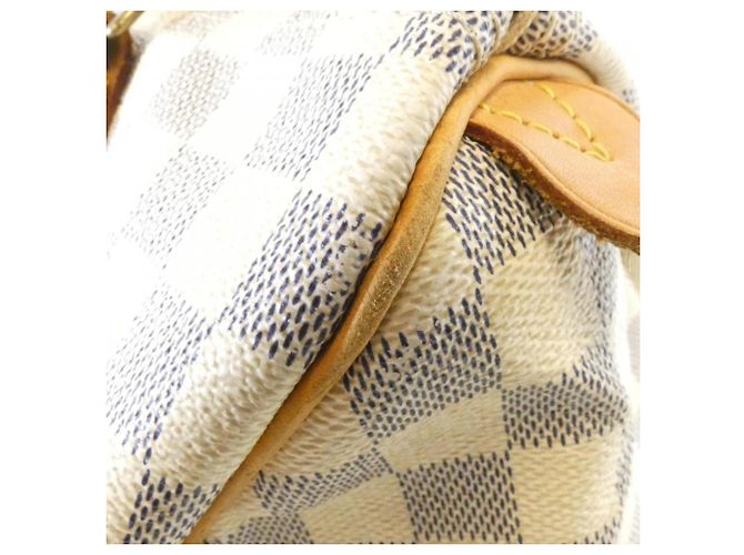 Borsa Boston Louis Vuitton Damier Azur Speedy 30cm Blu - vista 4