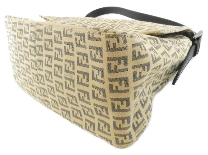 Borsa a tracolla Fendi Mamma Baguette Marrone Beige - vista 3