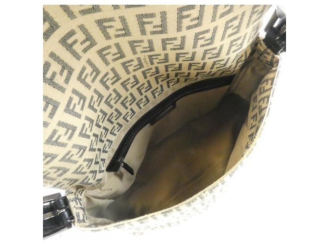 Borsa a tracolla Fendi Mamma Baguette Marrone Beige - vista 6