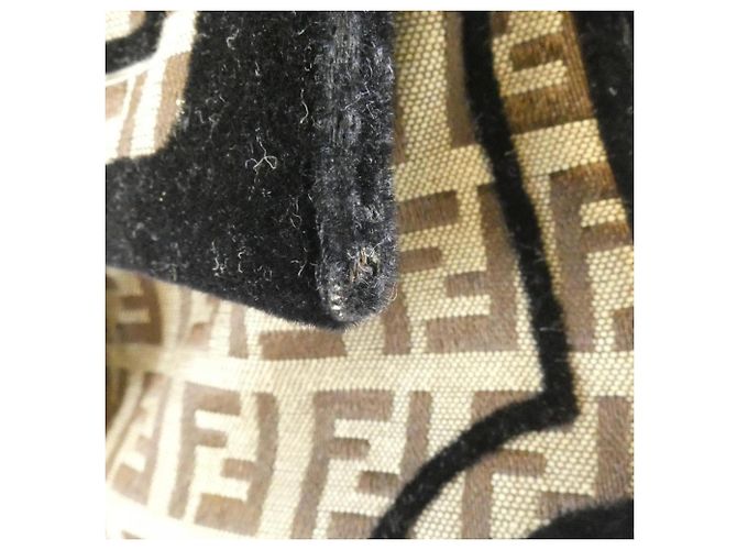 Borsa a Spalla Fendi Mini Mamma 8BR180 VHQ Marrone Nero - vista 4