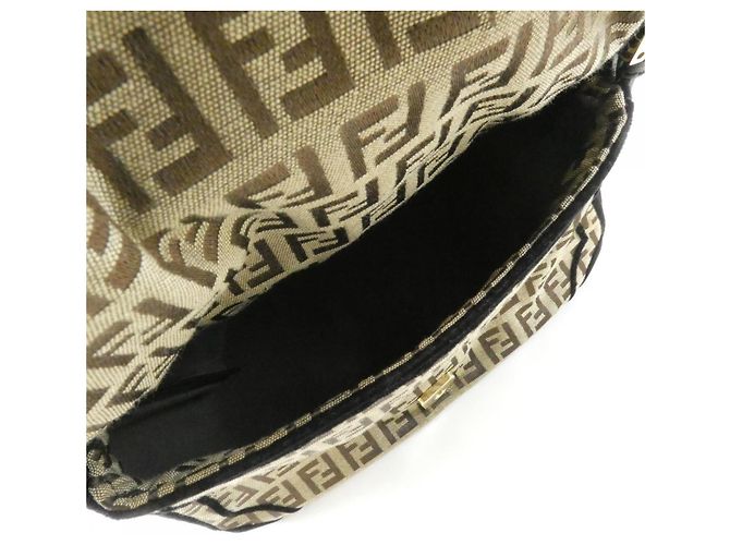 Borsa a Spalla Fendi Mini Mamma 8BR180 VHQ Marrone Nero - vista 8