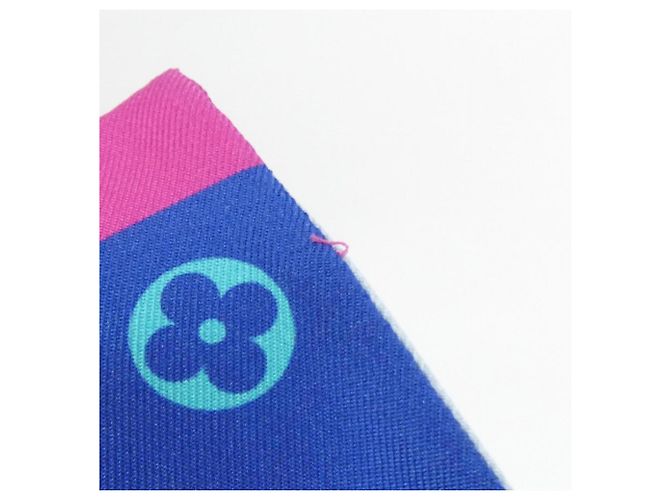 Foulard Bandeau Pumpkin Louis Vuitton Blu - vista 4
