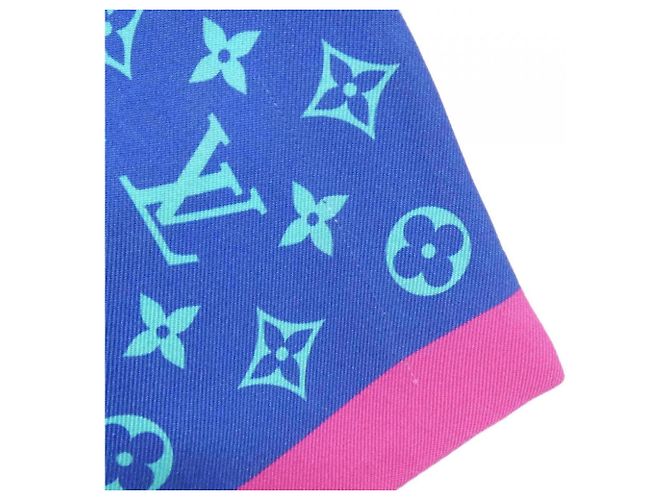 Foulard Bandeau Pumpkin Louis Vuitton Blu - vista 5
