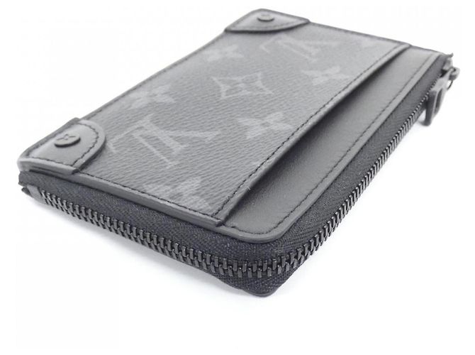 Louis Vuitton Monogram Eclipse Card Case Black - view 3