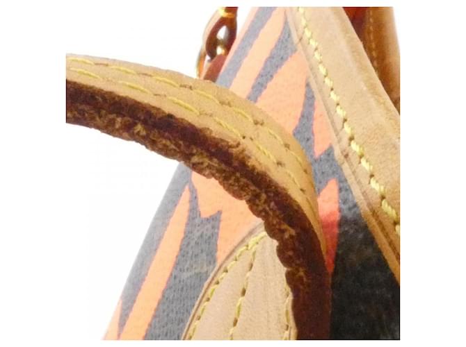 Neverfull Borsa Louis Vuitton Monogram Graffiti Marrone Arancione - vista 8