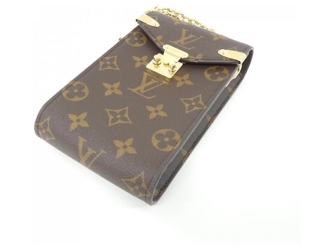 Pochette borsa per telefono Louis Vuitton Monogram Marrone - vista 3