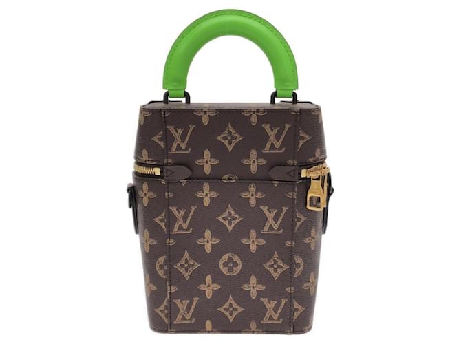 Borsa Louis Vuitton Monogram Vertical Box Trunk Marrone - vista 2