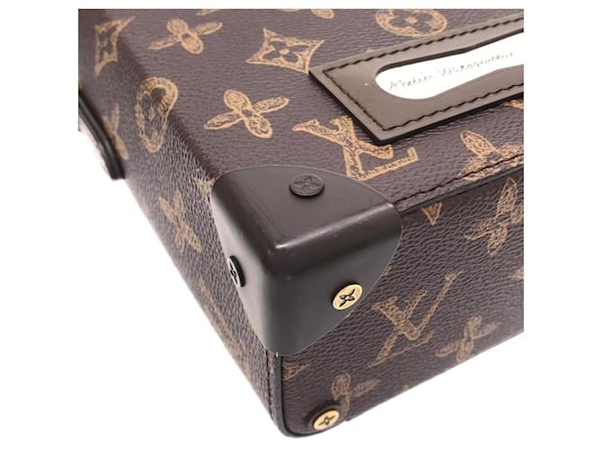 Borsa Louis Vuitton Monogram Vertical Box Trunk Marrone - vista 3