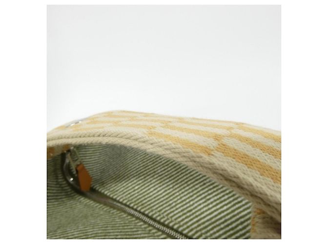 Hermès Pochette borsa Hermes H NATTE Brid à Black GM Verde - vista 4