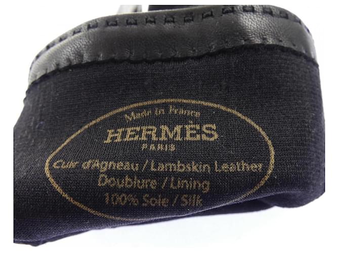Hermès Hermes HOMMAGE Warme Handschuhe Schwarz - Ansicht 3