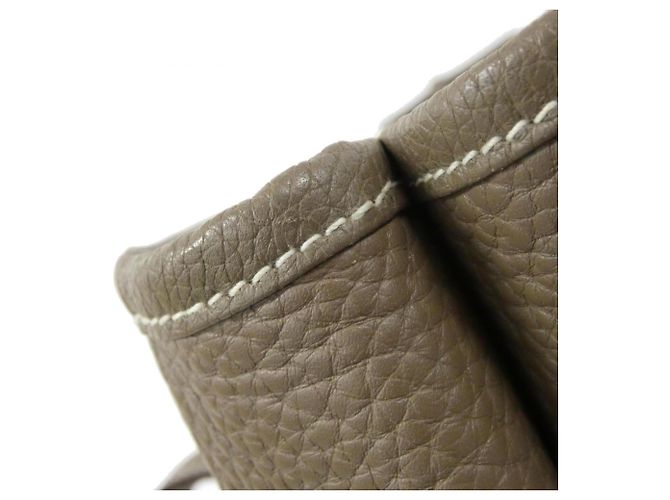 Hermès Borsa Cabas Hermes Victoria II Taupe - vista 4