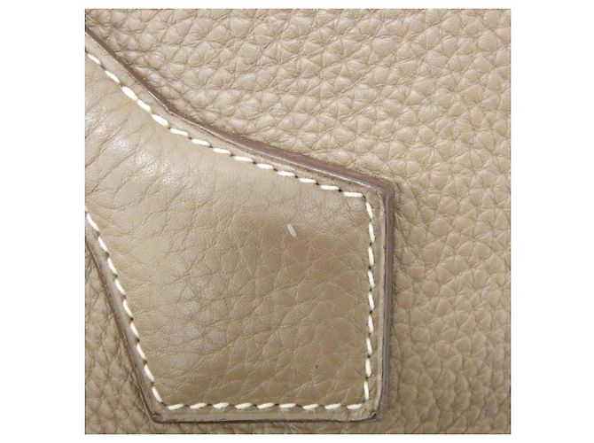 Hermès Borsa Cabas Hermes Victoria II Taupe - vista 5