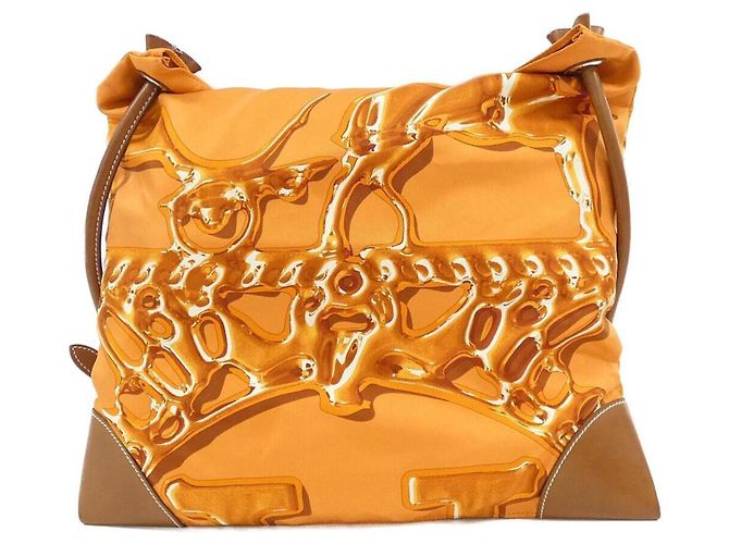 Hermès Borsa a tracolla Hermes VIF ARGENT Silky City PM Rosso Arancione - vista 2