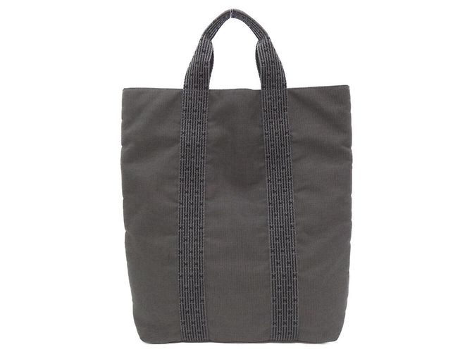 Hermès Herline Cabas Handtasche Schwarz - Ansicht 2