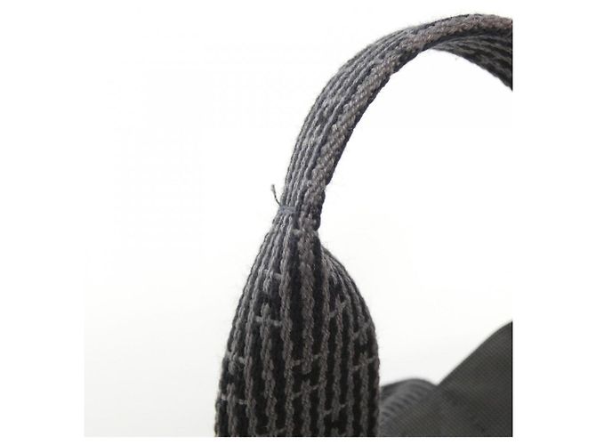 Hermès Herline Cabas Handtasche Schwarz - Ansicht 4