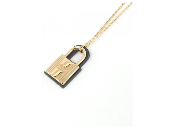 Hermès Collar Hermes O'Kelly PM Negro Dorado - vista 3