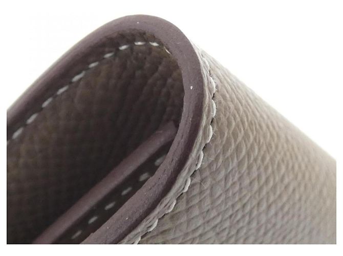 Hermès Cartera larga Hermes Kelly Classic en Etoupe Gray Gris pardo - vista 3