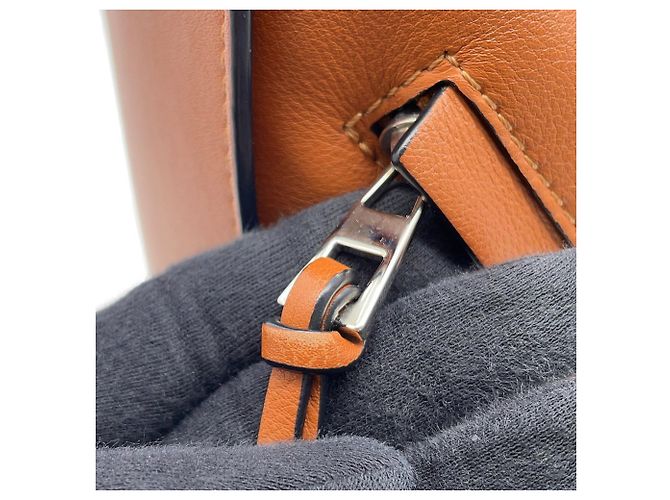 Borsa a mano in pelle Loewe Hammock Small Marrone - vista 12