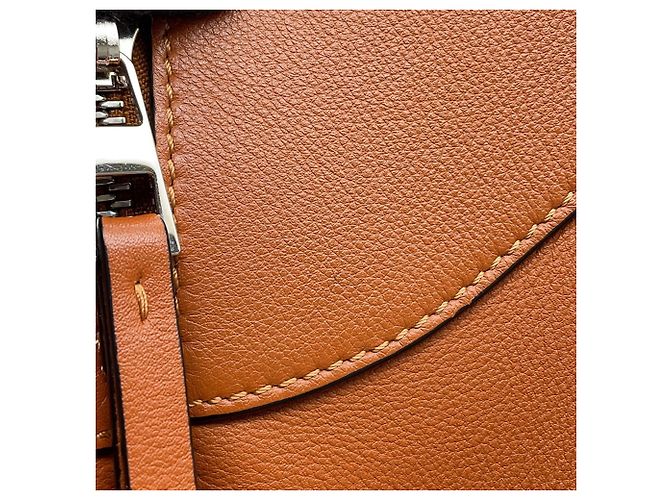 Borsa a mano in pelle Loewe Hammock Small Marrone - vista 7