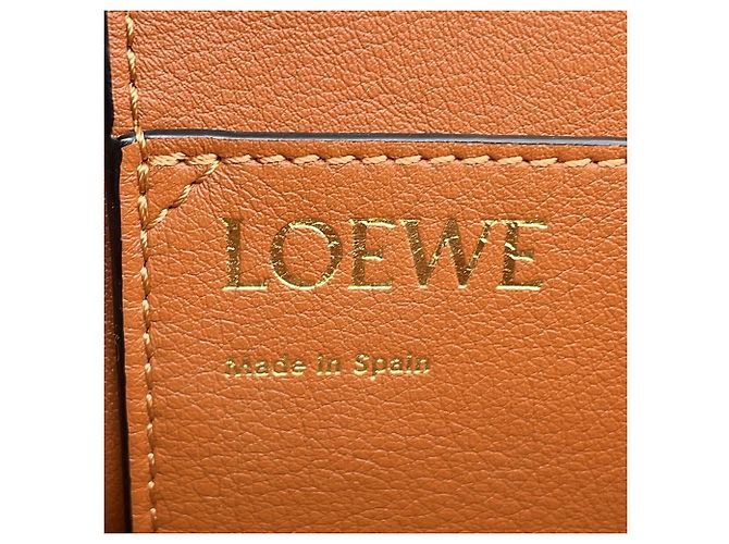 Borsa Tote Loewe Anagram Small in jacquard e pelle di vitello - vista 11