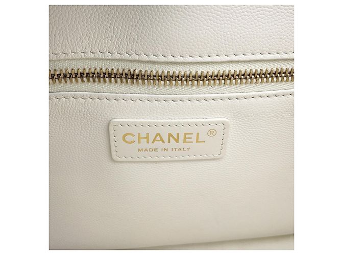 Borsa Tote Chanel Matelassé Chain Bianco - vista 14