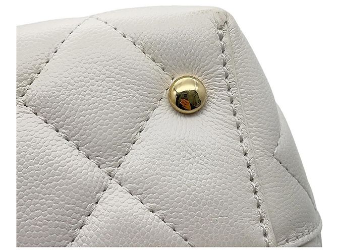 Borsa Tote Chanel Matelassé Chain Bianco - vista 6